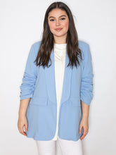 Blazer med rynket ærmer